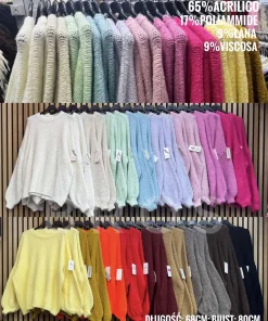 Swetry Damskie, size uni,Paczka 6szt ,mix kolor