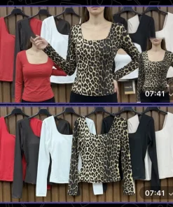 Bluzki Damskie WŁOSKA,Size uni,paczka 6szt, mix kolor