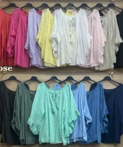 Bluzki damskie, size uni,paczka 6szt,mix kolor