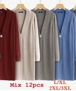 Narzutki damskie ,size l/xl-2/3xl, Paczka 12szt ,mix kolor