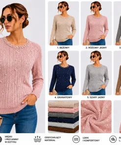 Swetry Damskie,Size l/xl-2xl/3xl,paczka 12szt, mix kolor