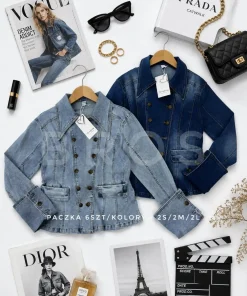 Kurtki Jeansowe damskie,size s-l,paczka 6szt ,1kolor