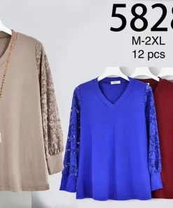 Bluzy damskie, size m-2xl,paczka 12szt,mix kolor