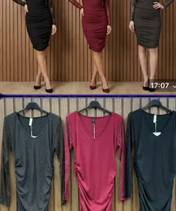 Sukienki Damskie WŁOSKA,Size uni,paczka 6szt, mix kolor