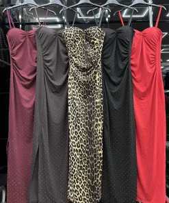 Sukienki Damskie WŁOSKA,Size uni,paczka 6szt, mix kolor