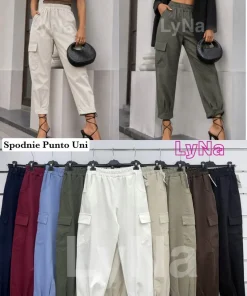 Spodnie Damskie WŁOSKA,Size uni,paczka 6szt, mix kolor