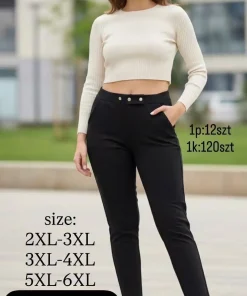 Spodnie damskie ,size 2/3xl-5/6xl ,Paczka 12szt,mix kolor