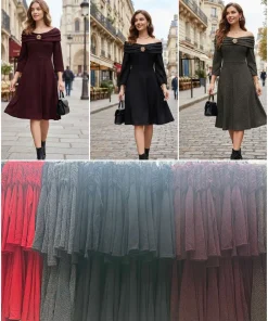 Sukienki Damskie WŁOSKA,Size uni,paczka 6szt, mix kolor