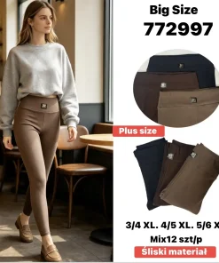 Legginsy Damskie,Size 3xl/4xl-5xl/6xl,paczka 12szt, mix kolor