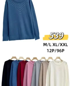 Swetry Damskie,size m/l-xl/2xl,Paczka 12szt ,mix kolor