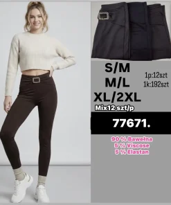 Leginsy Damskie,size s/m-xl/2xl,Paczka 12szt ,mix kolor