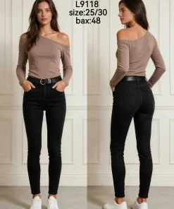 Jeansy Damskie,size 25-30,Paczka 12szt,1kolor