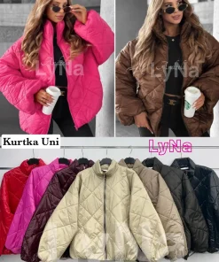Kurtki Damskie WŁOSKA,Size uni,paczka 6szt, mix kolor