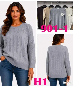 Swetry Damskie,Size l/xl-2xl/3xl,paczka 12szt, mix kolor