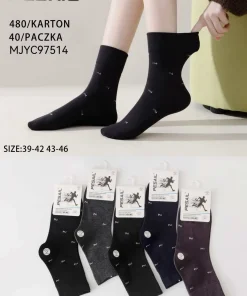 Skarpety MĘSKIE,Size 39-46,paczka 40szt, mix kolor