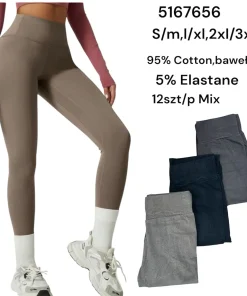 Legginsy Damskie,Size s/m-2xl/3xl,paczka 12szt, mix kolor