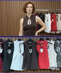Bluzki Damskie WŁOSKA,Size uni,paczka 6szt, mix kolor