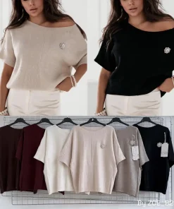 Swetry Damskie WŁOSKA,Size uni,paczka 6szt, mix kolo