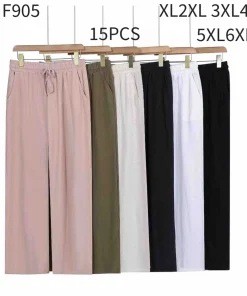 Spodnie damskie,size xl-6xl,paczka 15szt ,mix kolor