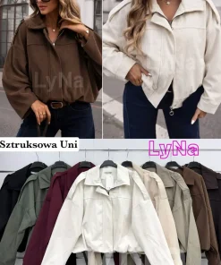 Kurtki Damskie WŁOSKA,Size uni,paczka 6szt, mix kolor
