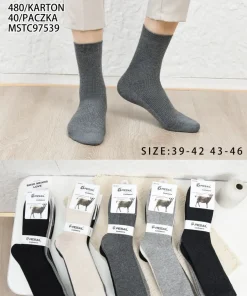 Skarpety MĘSKIE,Size 39-46,paczka 40szt, mix kolor