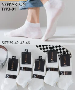 Stopki MĘSKIE,Size 39-46,paczka 40szt, 1 kolor