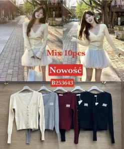 Swetry Damskie ,size uni,paczka 10szt,mix kolor