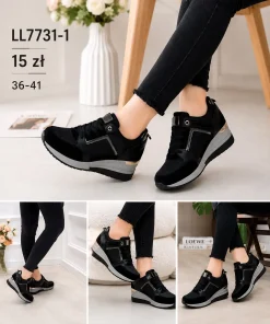 Buty Sportowe Damskie (36-41, 12par) 1 kolor