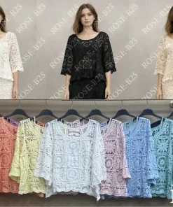 Bluzki damskie, size uni,paczka 6szt,mix kolor