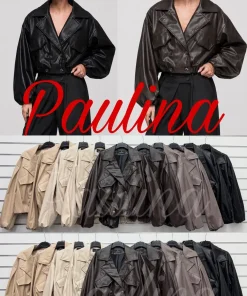 Kurtki skórzane damskie, size uni,paczka 6szt,mix kolor