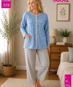 Piżamy Damskie, size l-2xl,Paczka 12szt, mix kolor