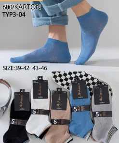 Stopki MĘSKIE,Size 39-46,paczka 40szt, mix kolor
