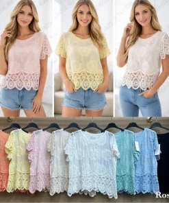 Bluzki damskie, size uni,paczka 6szt,mix kolor