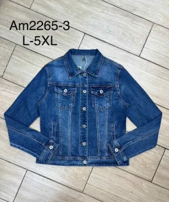 Kurtki Jeansowe Damskie,size l-5xl,paczka 12szt , 1kolor