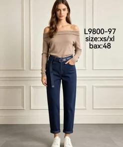 Jeansy Damskie, size xs-xl,Paczka 12szt, 1 kolor