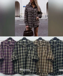 Koszule Damskie WŁOSKA,Size uni,paczka 6szt, mix kolor