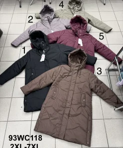 Kurtki damskie,size 2-7xl,paczka 6szt ,1kolor