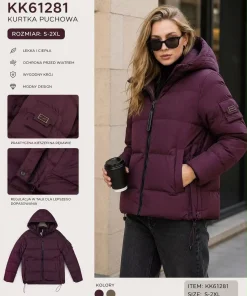 Kurtki damskie ,size s-2xl,Paczka 5szt ,1kolor