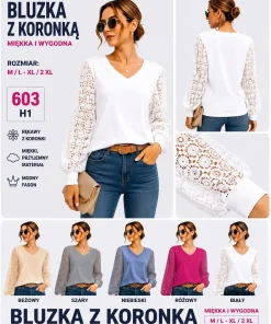 Bluzki Damskie,Size m/l-xl/2xl,paczka 12szt, mix kolor