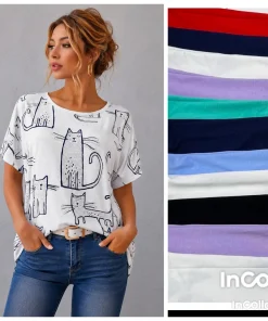 Bluzki Damskie,Size 2xl/3xl-4xl/5xl,paczka 12szt, mix kolor