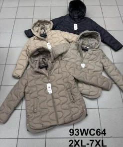 Kurtki damskie,size 2-7xl,paczka 6szt ,1kolor