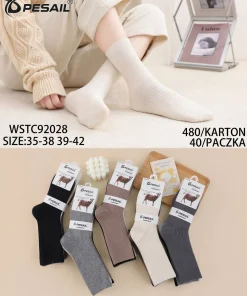 Skarpety Damskie, size 35-42,Paczka 40szt ,mix kolor