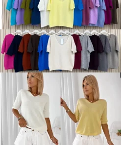Swetry DAMSKA WŁOSKA,Size uni ,paczka 6 szt mix kolor