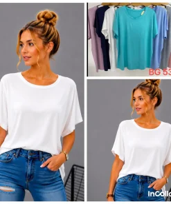 Bluzki Damskie,Size l/xl-2xl/3xl,paczka 12szt, mix kolor