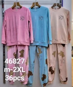 Piżamy Damskie,Size m-2xl,paczka 12szt, mix kolor