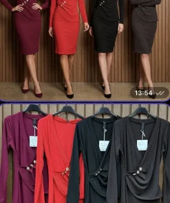 Sukienki Damskie WŁOSKA,Size uni,paczka 6szt, mix kolor