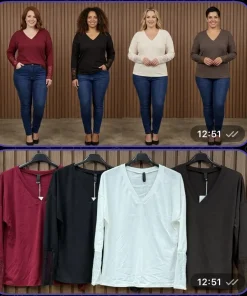 Bluzki Damskie WŁOSKA,Size uni,paczka 6szt, mix kolor