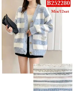 Swetry Damskie ,size uni,paczka 12szt,mix kolor