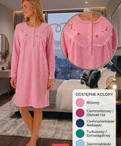Koszule nocne Damskie,size m-3xl,paczka 10szt,mix kolor