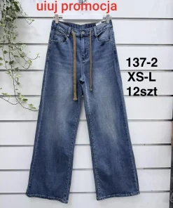 Jeansy Damskie,size xs-l,Paczka 12szt ,1kolor